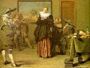 CODDE, Pieter The Dancing Lesson oil painting on canvas